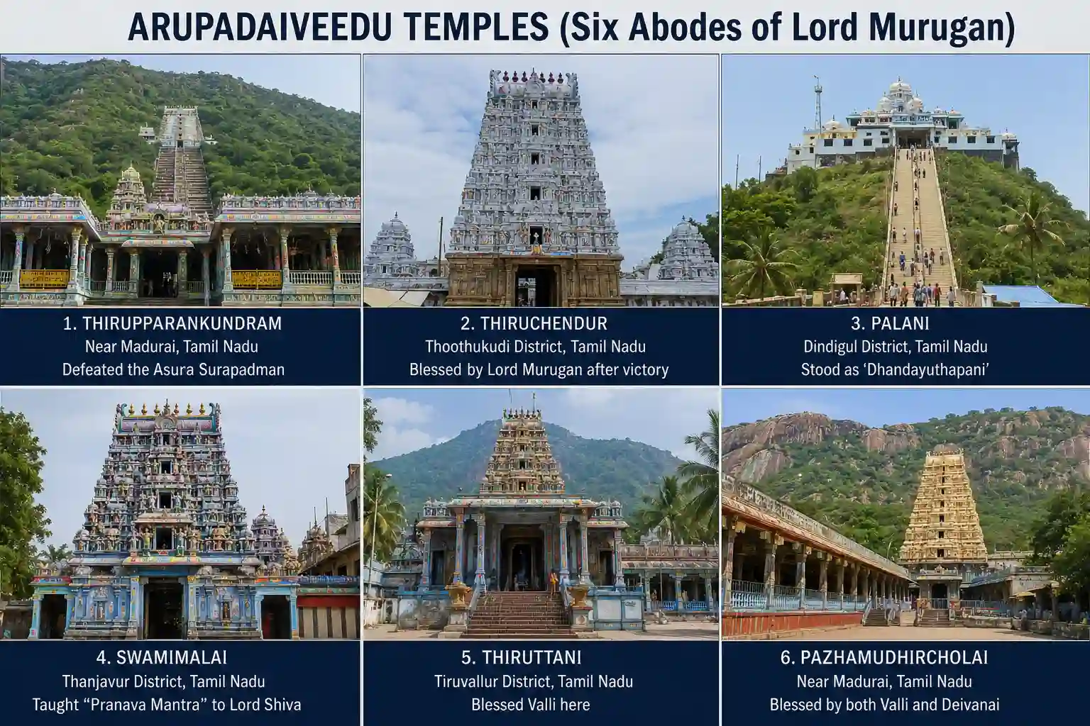 Arupadai Veedu Tour
