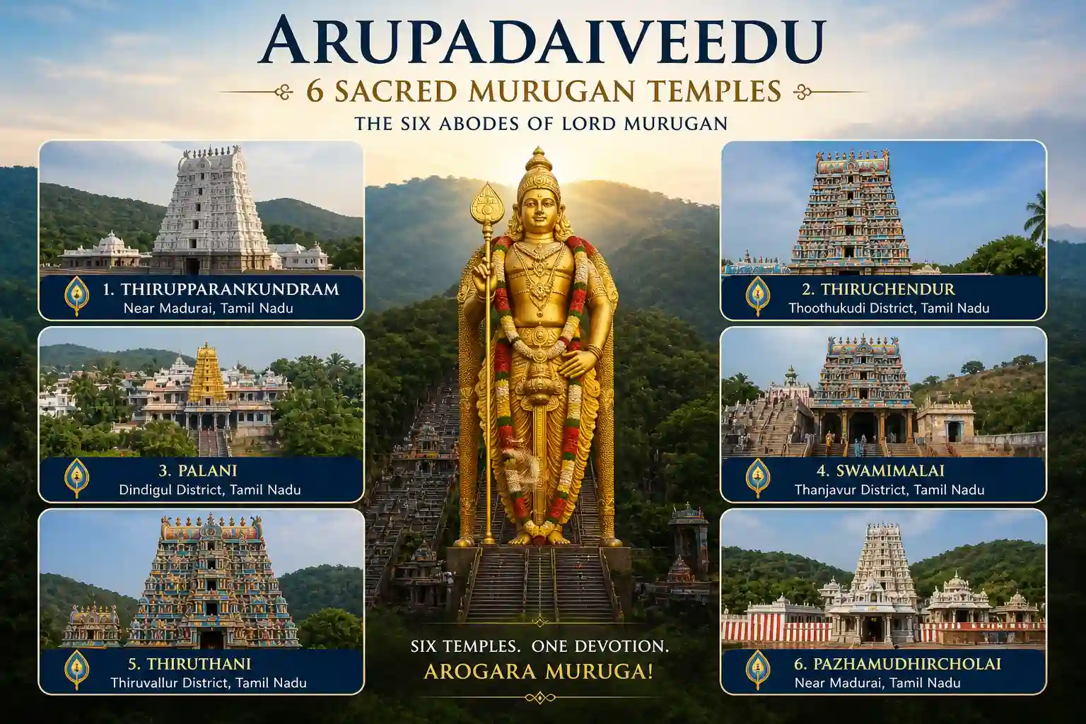 Arupadaiveedu Murugan Tour Packages